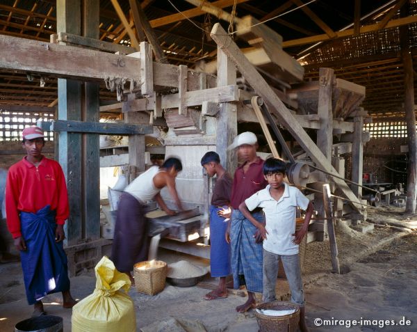 Ricemill
Mrauk - U
Schlüsselwörter: Reis, Mühle, Spelzen, Burmesen, Personen, Arbeit, Landwirtschaft, Essen, lokal, Junge, Männer, archaisch, altertümlich, einfach, Maschine, Bauern, Birma, Burma, Myanmar, Südost Asien, Entwicklungsland, Tropen, Armut, Fernreise, Reise, Kultur, Tourismu