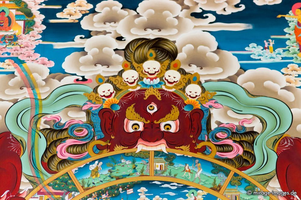 Sacred Mural Painting
Khinmey Nyingma Monastery Tawang
Schlüsselwörter: Buddhismus Kloster tibetisch Schönheit heilig Zufluchtsort Meditation erhaben majestätisch nobel edel buddhistisch Schrein friedlich sehenswert Tempel isoliert farbig farbenfroh Leere Verehrung Würde Erhabenheit göttlich Wandmalerei elaboriert Mandala